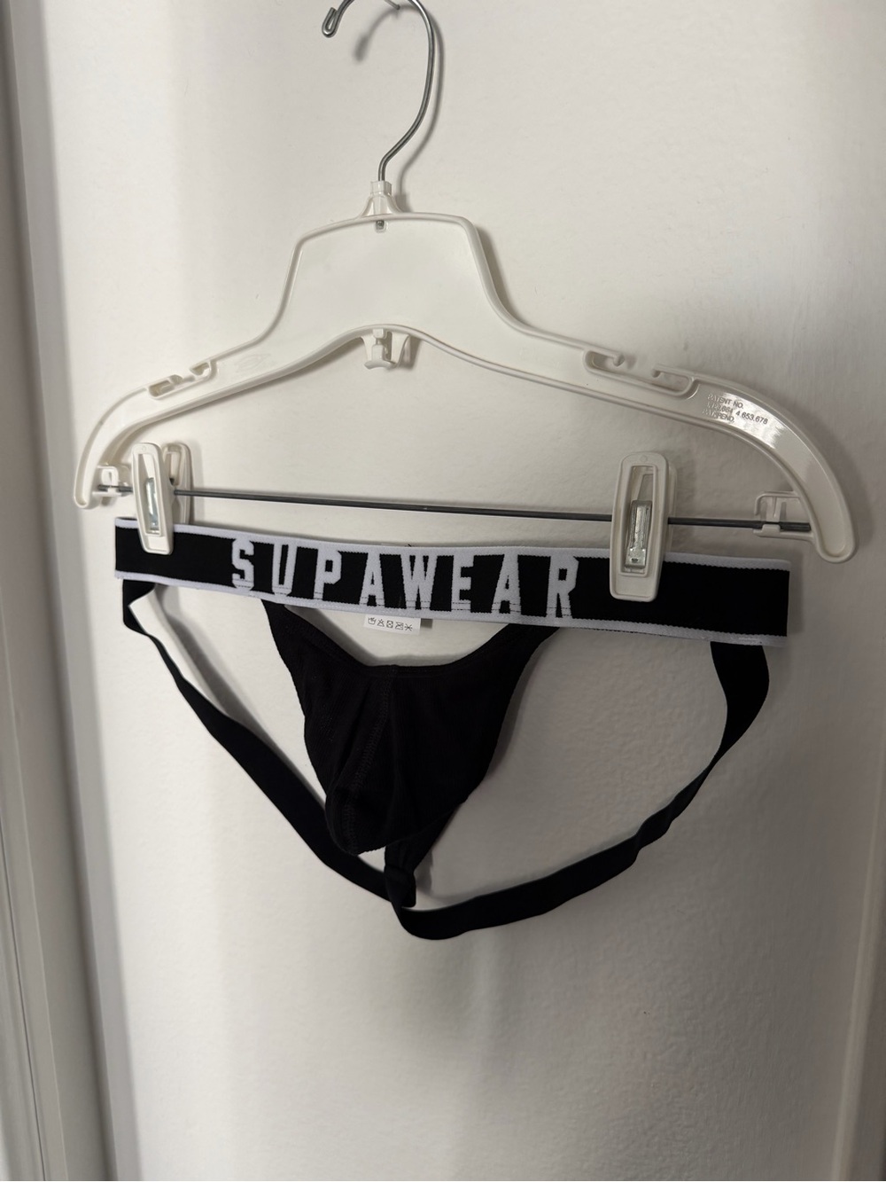 Men’s Black Boxer Brief Jock with Branded Waistband